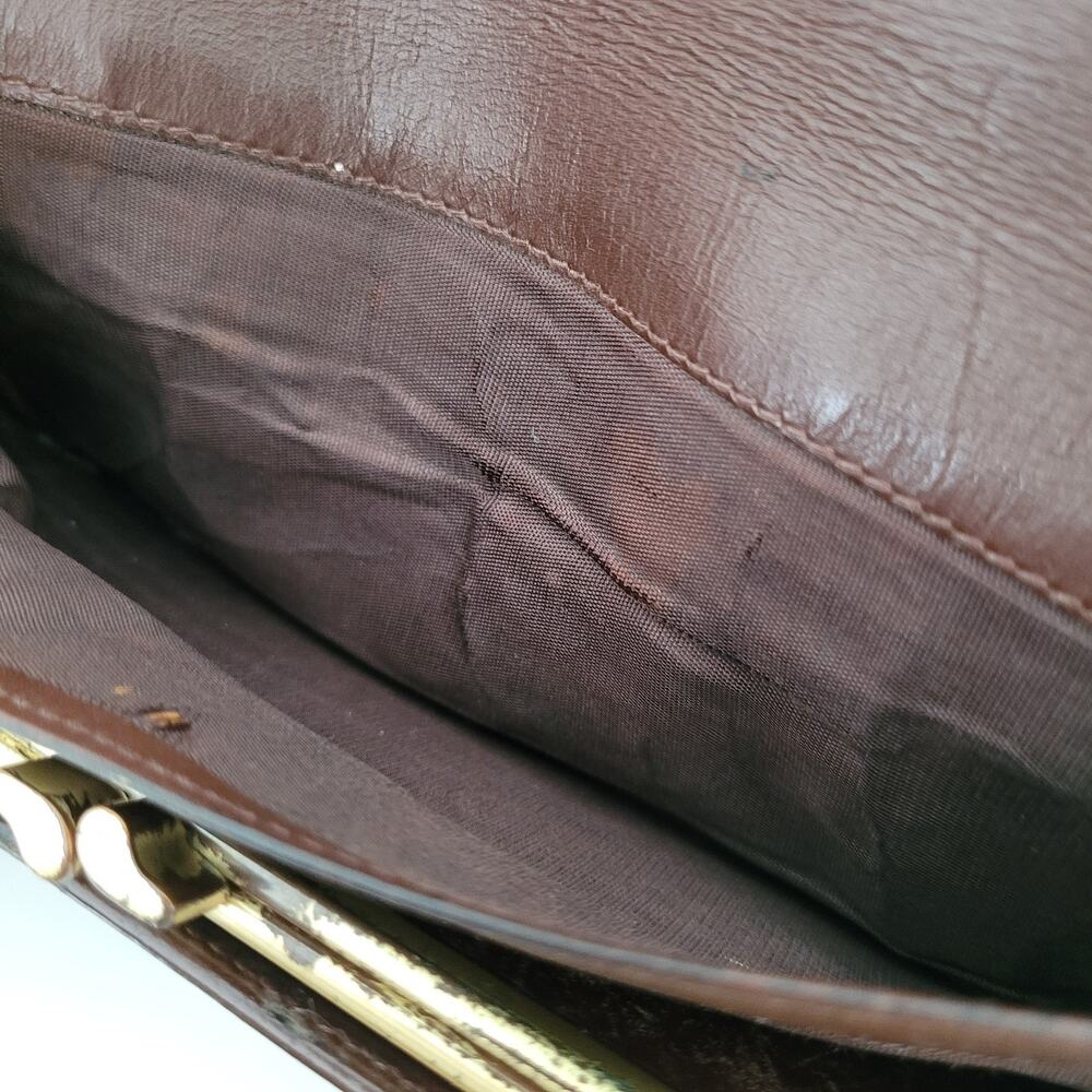 Coach Gramercy Vintage Wallet Brown Bifold Leather Long Made In Italy Large - Picture 11 of 16
